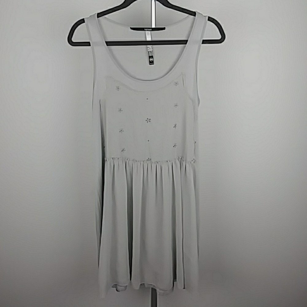 Kensie Gray Sleeveless Dress Medium